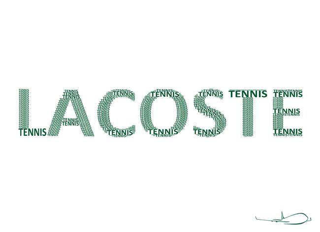 Lacoste — Lettrage