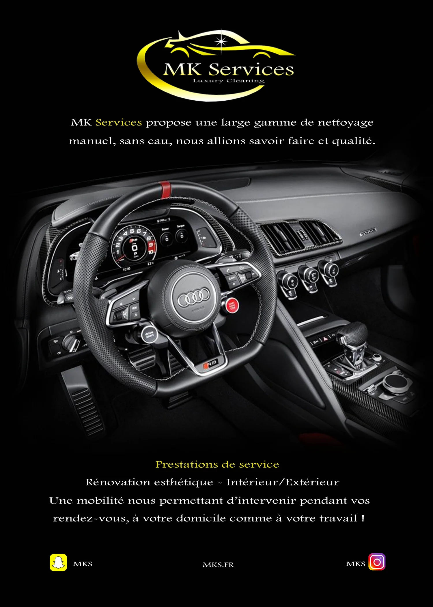MK Services, flyer recto