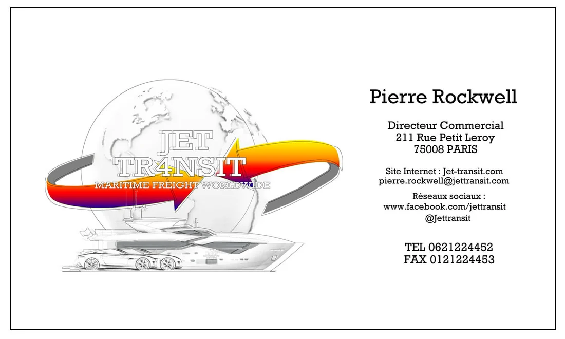 JET TR4NSIT, carte de visite